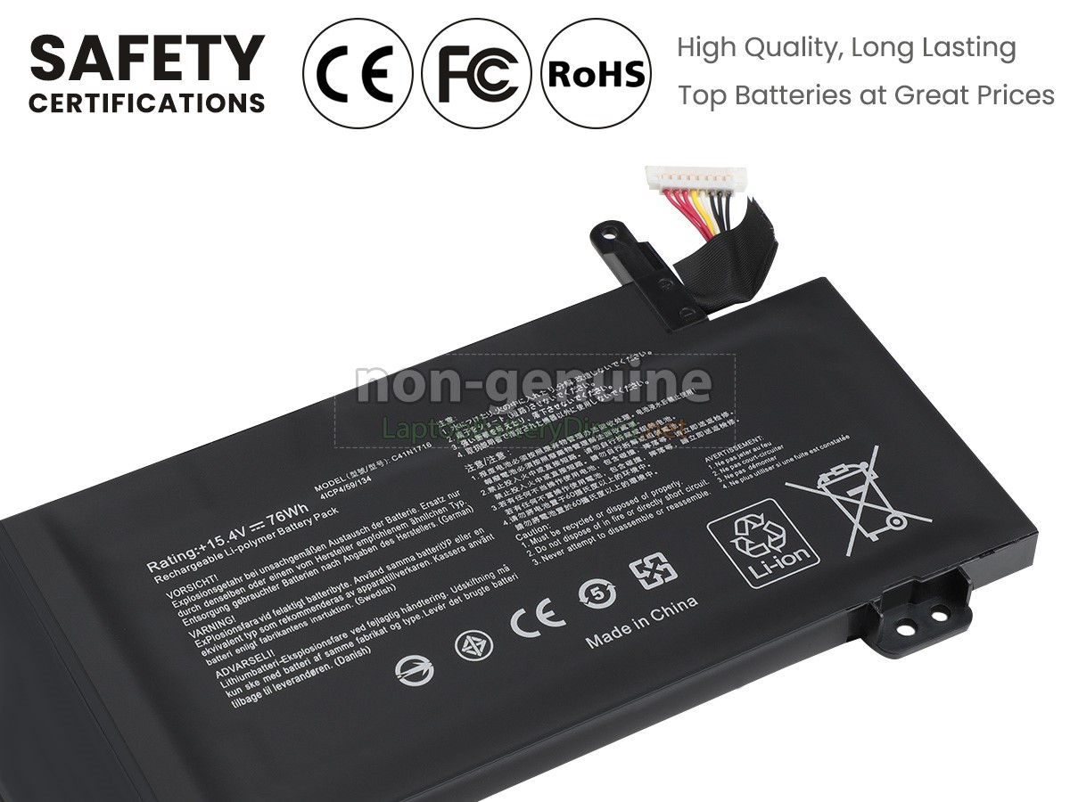 replacement Asus Rog STRIX GL703GM-E5070T battery