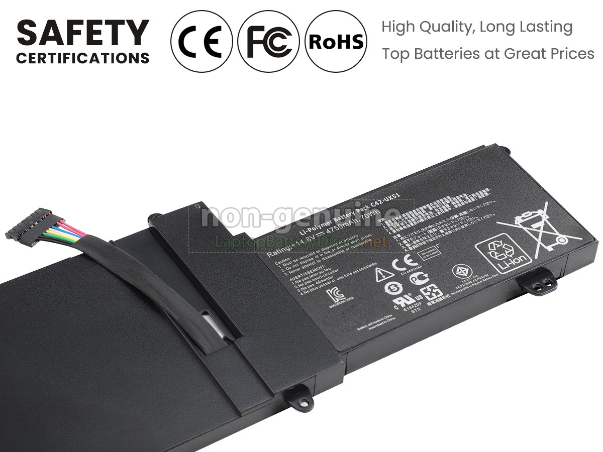 replacement Asus ZenBook UX51VZ-DH71 battery