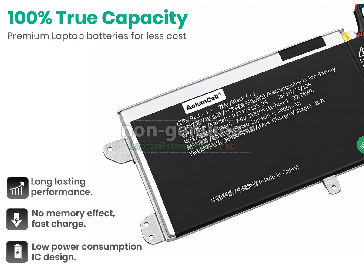 replacement Avita PT3473125-2S battery