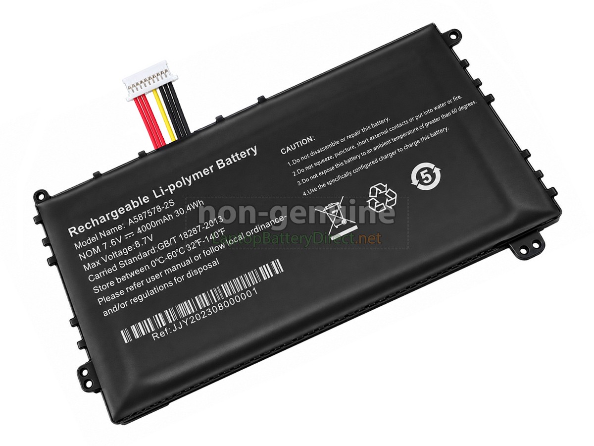 replacement AXIOO 587578 battery