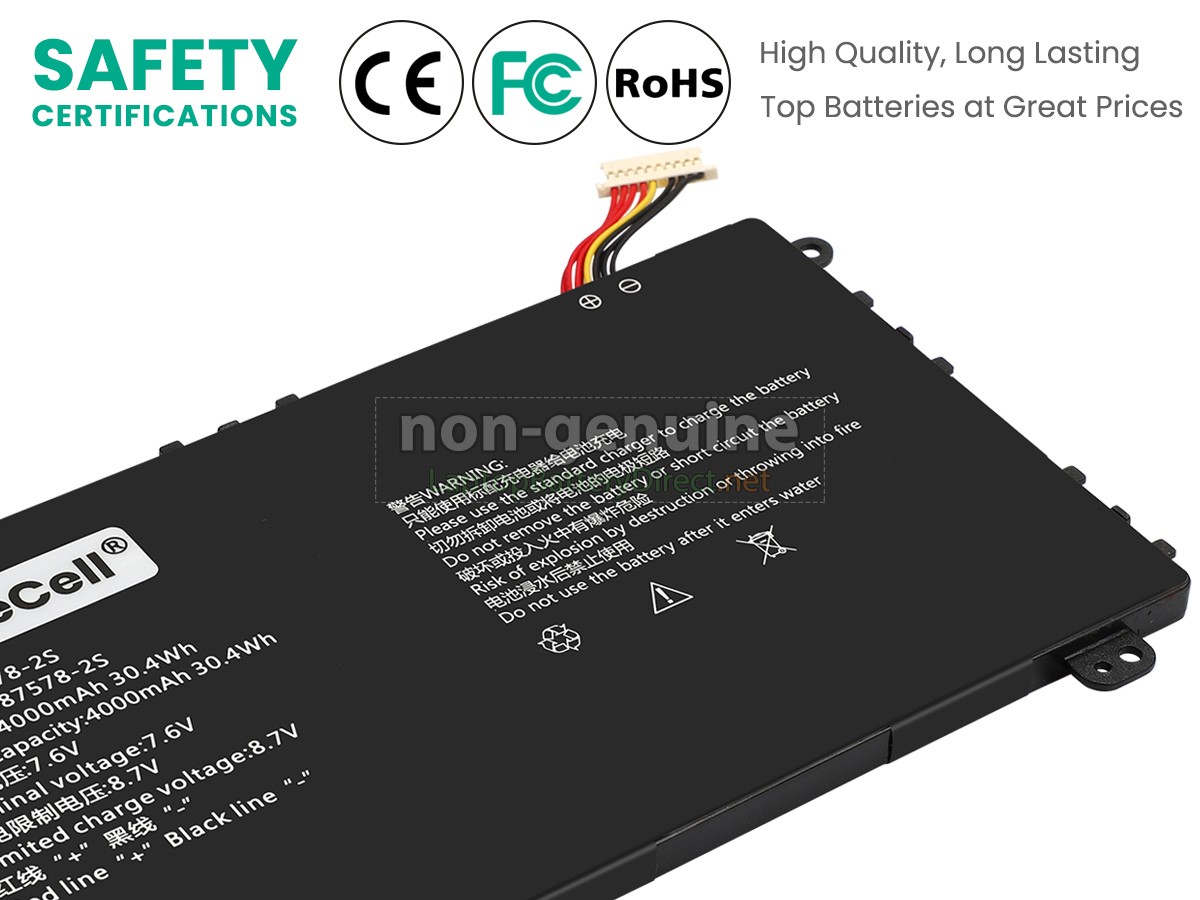 replacement AXIOO 587578 battery
