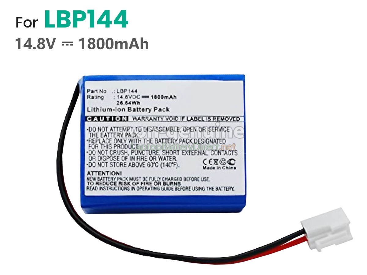 replacement Biocare LBP144 battery