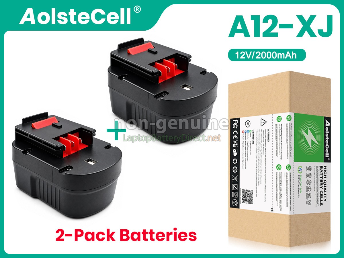 replacement Black Decker A12 battery