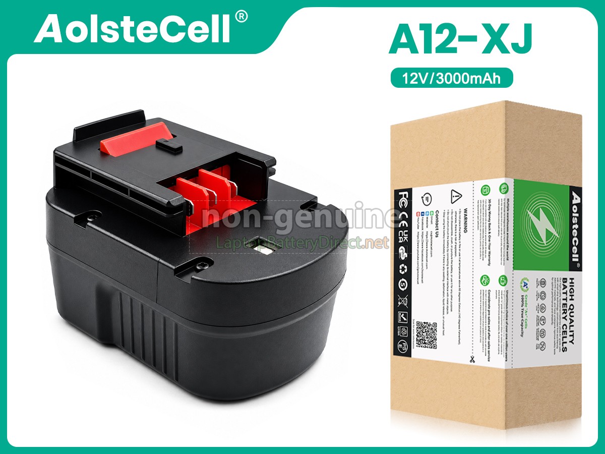 replacement Black Decker A12 battery