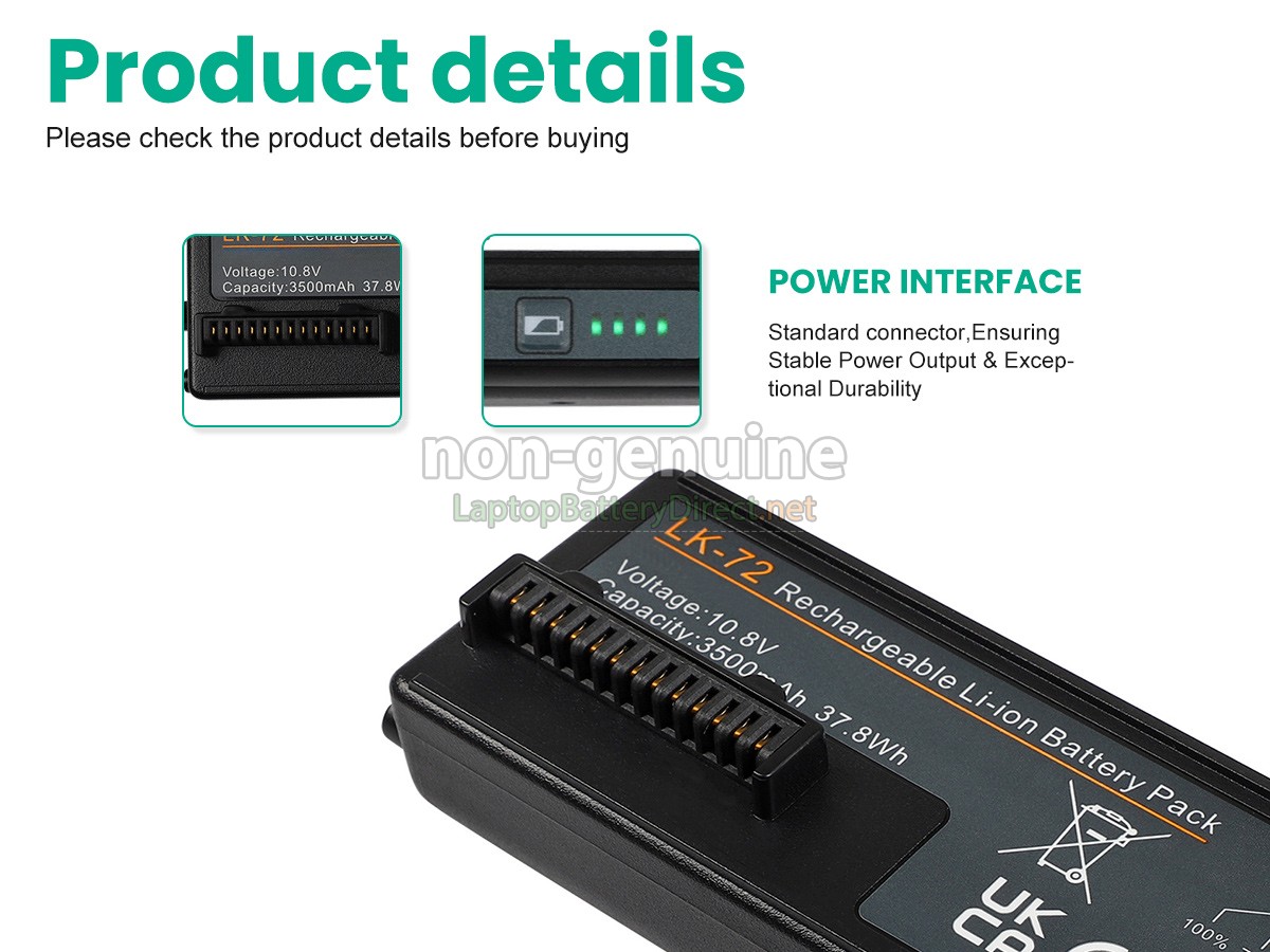 replacement Canon TR153 A4 MOBILE PRINTER battery