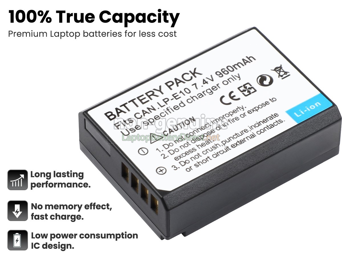 replacement Canon EOS KISS X80 battery