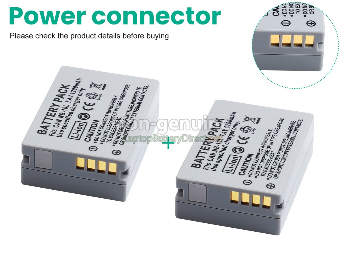 replacement Canon POWERSHOT G16 battery