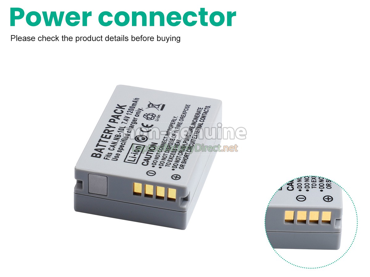 replacement Canon POWERSHOT G16 battery