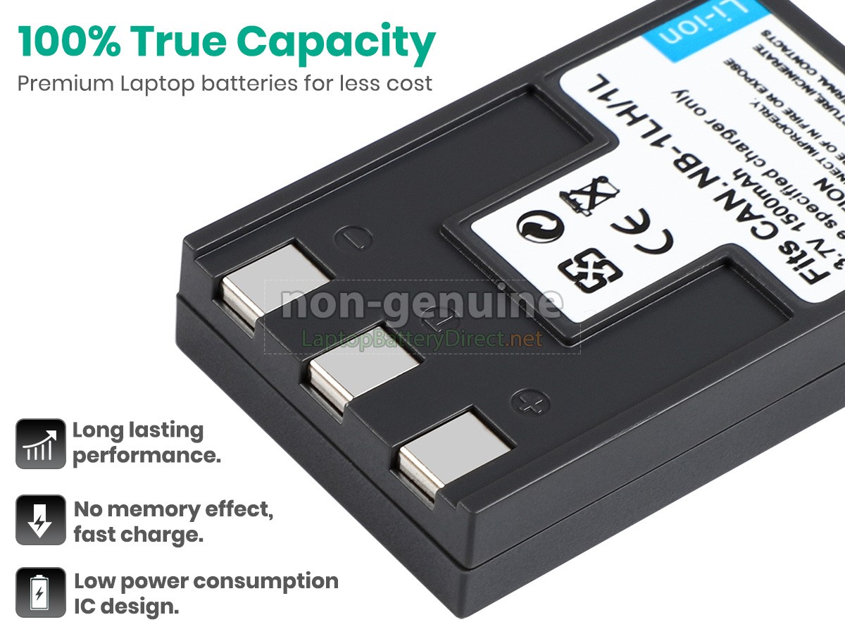 replacement Canon IXUS V3 battery