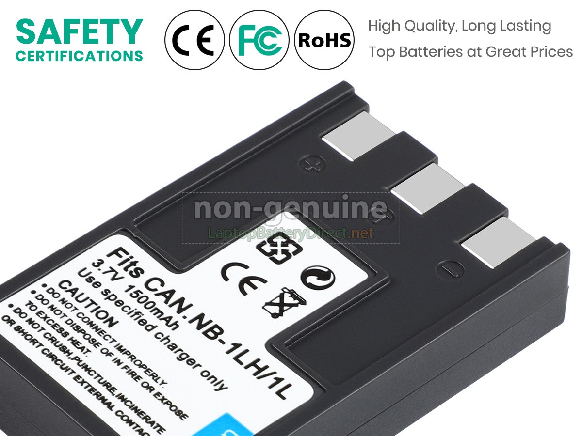 replacement Canon IXUS V3 battery