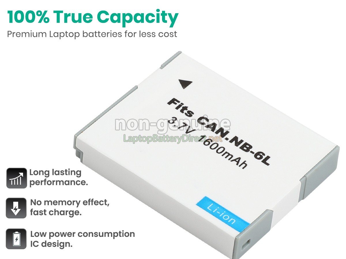 replacement Canon POWERSHOT S200 battery