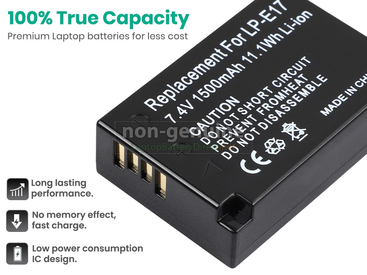 replacement Canon LP-E17 battery