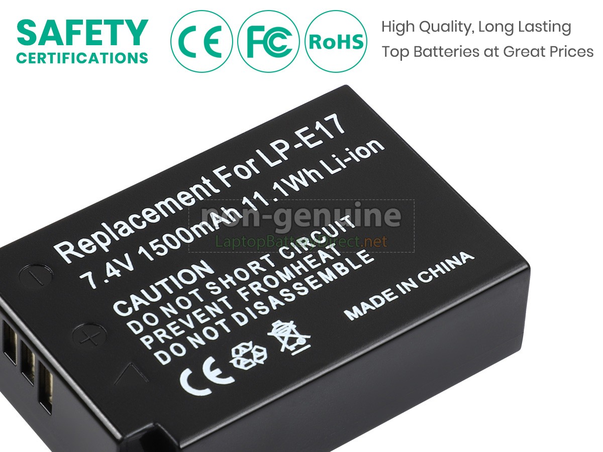 replacement Canon LP-E17 battery