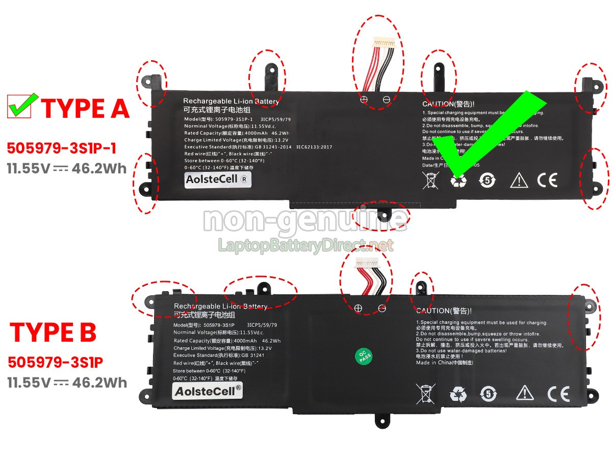 replacement CHUWI COREBOOK PRO 13 CWI528 battery