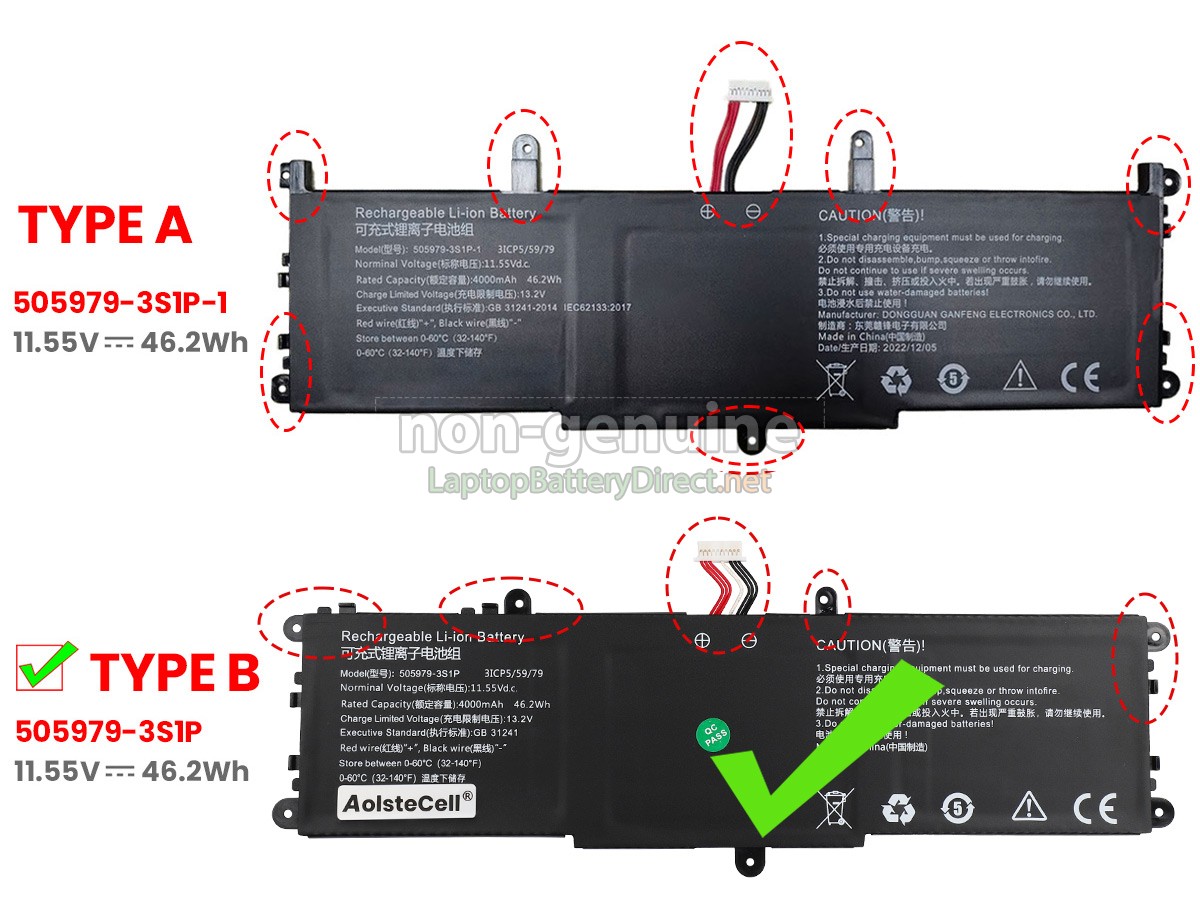 replacement CHUWI COREBOOK PRO 13 CWI528 battery