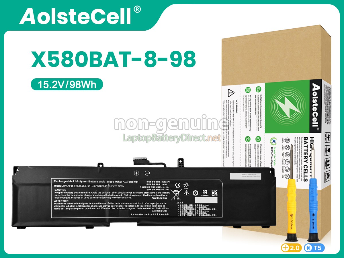 replacement Clevo X580BAT-8-98 battery