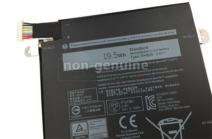 Battery for Dell Venue 8 Pro 5855 laptop