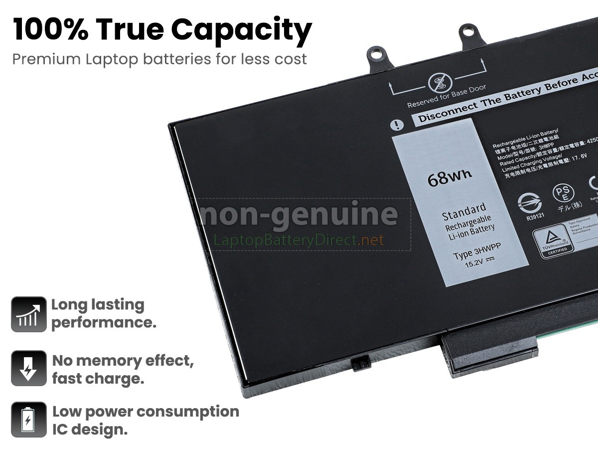 replacement Dell 3PCVM battery