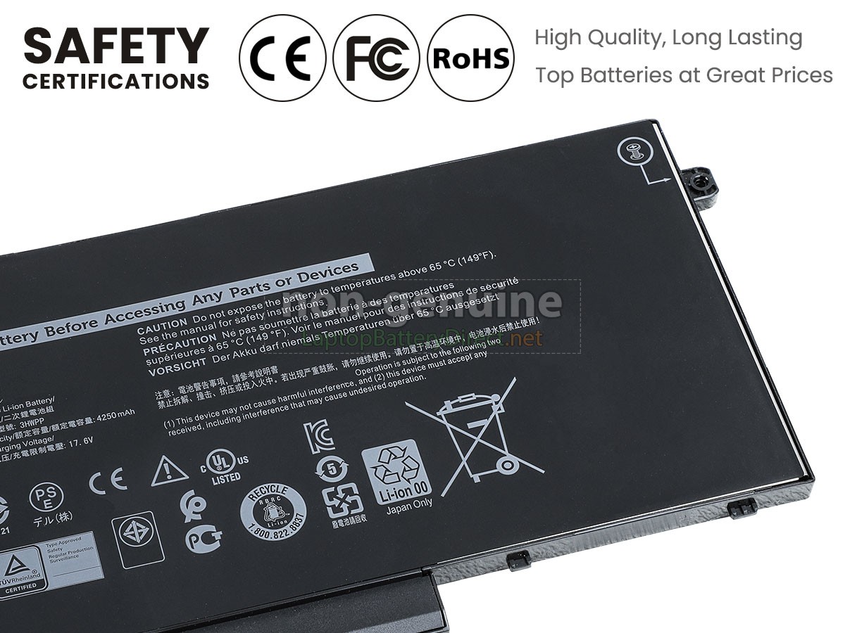 replacement Dell 3PCVM battery
