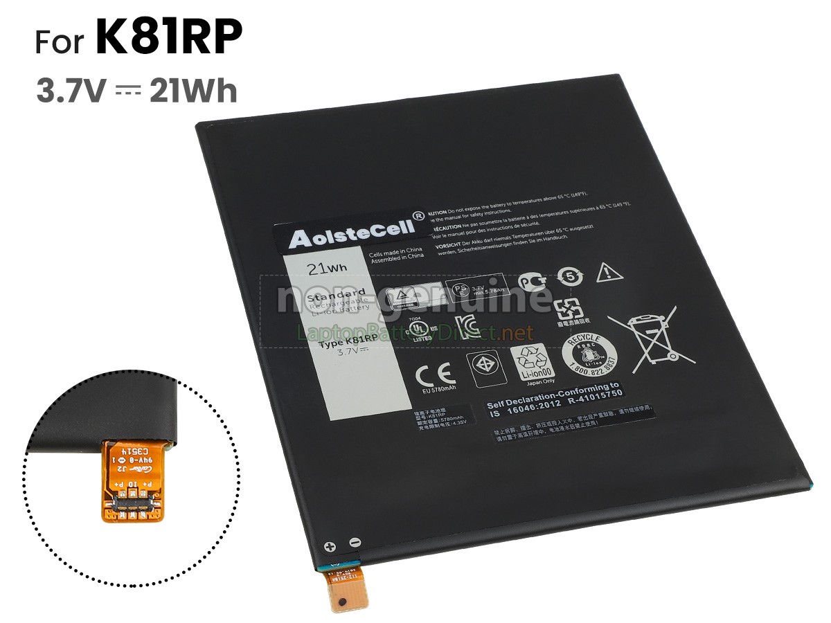 replacement Dell T02E battery