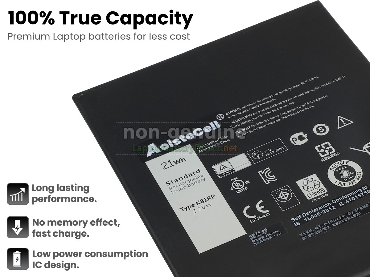 replacement Dell T02E battery