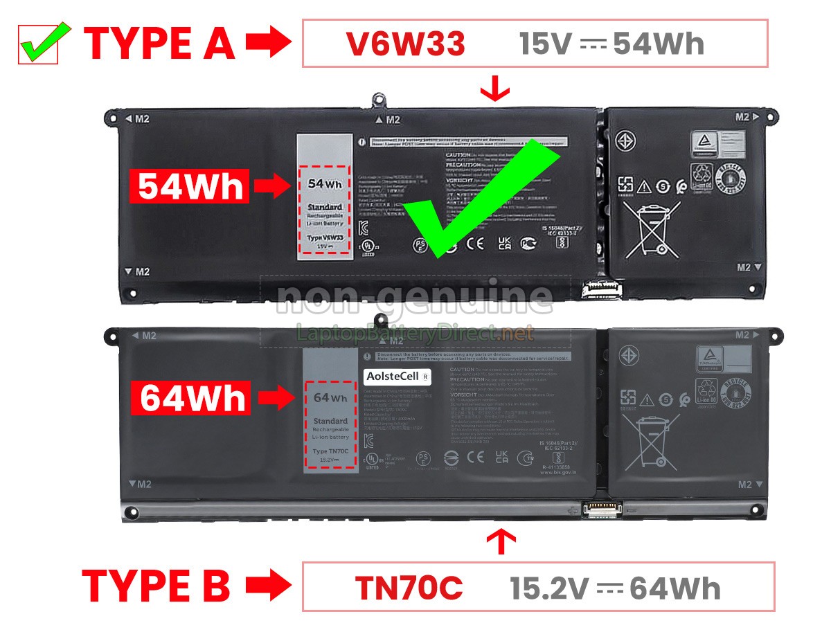 replacement Dell Inspiron 13 5320 battery