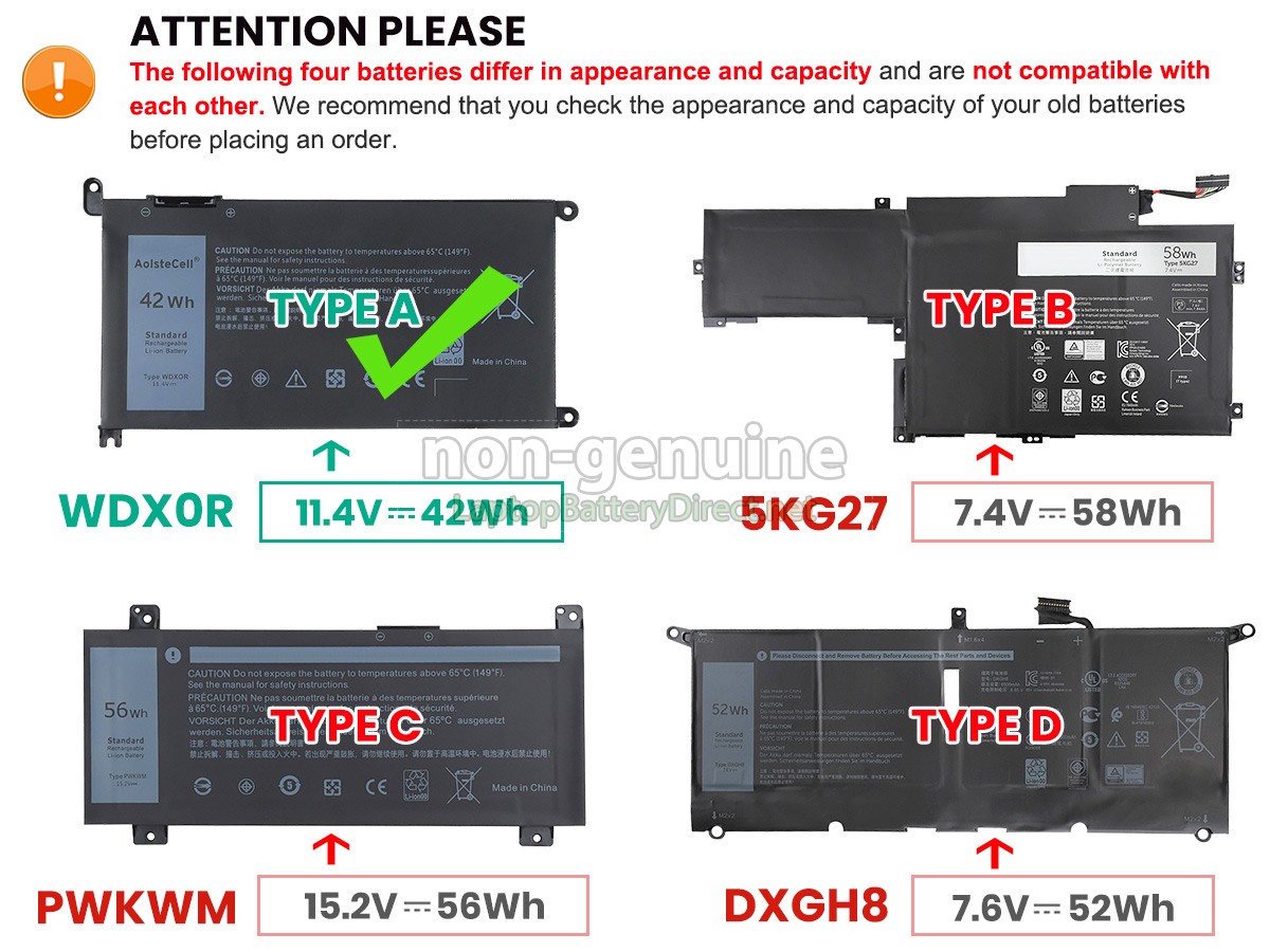 replacement Dell Inspiron 14 7000 battery