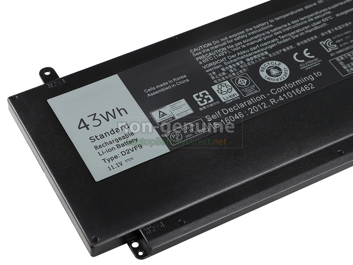 replacement Dell D2VF9 laptop battery
