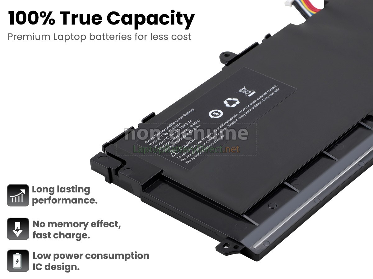 replacement Dell TU131-TS63-74 battery