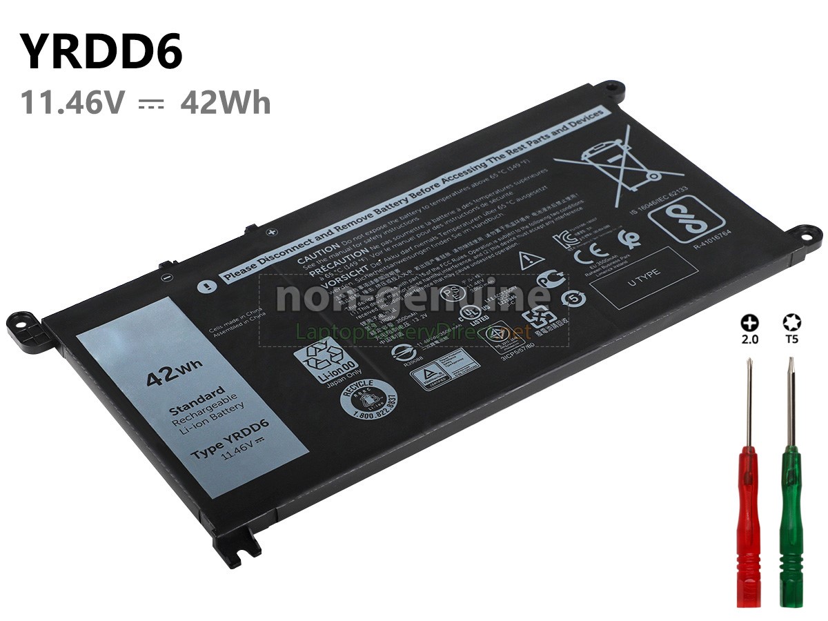 High Quality Dell P76F001 Replacement Battery