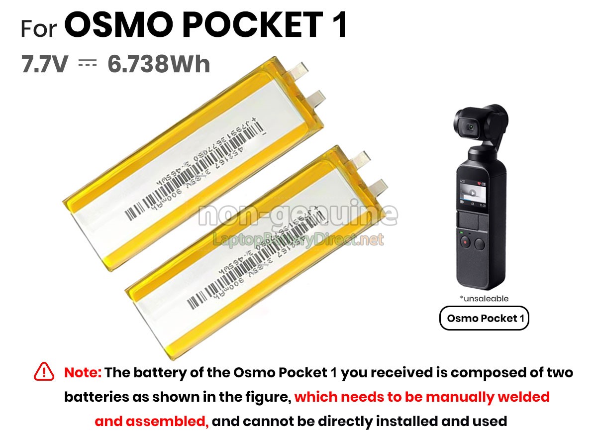 replacement DJI OSMO POCKET battery