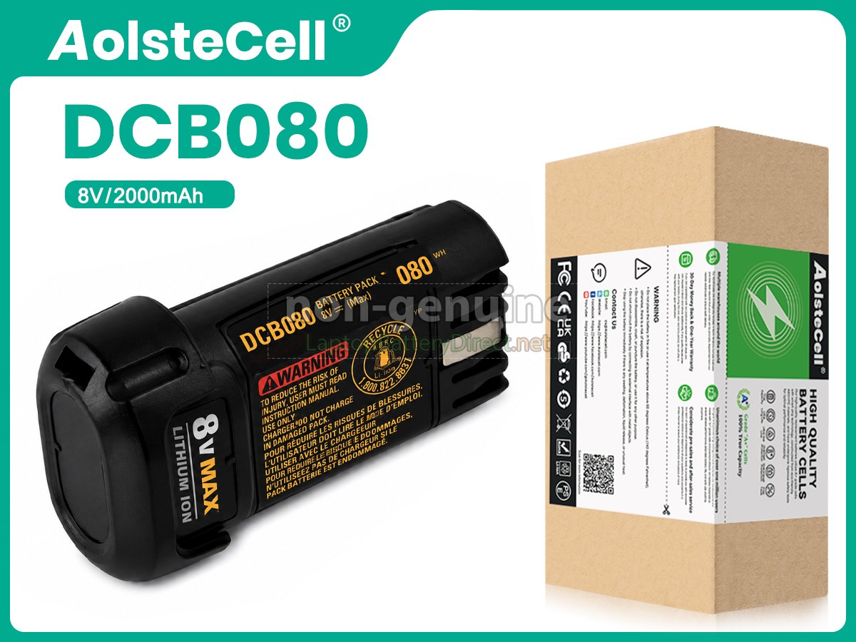replacement Dremel 8V DCB080 battery