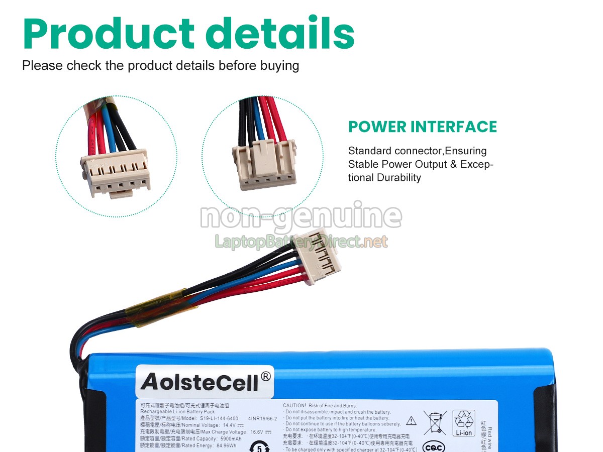 replacement Ecovacs DEEBOT X2 OMNI battery