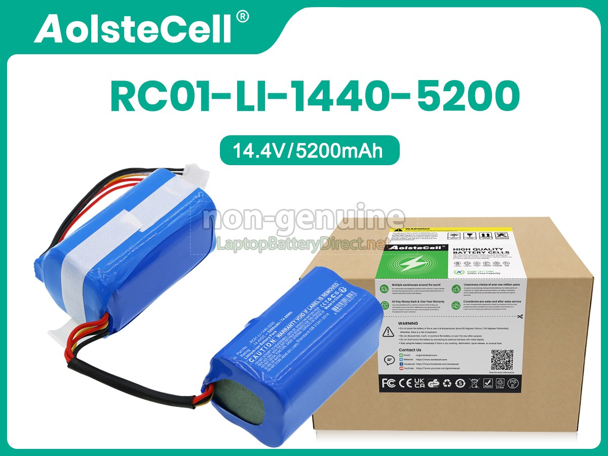 replacement Ecovacs RC01-LI-1440-5200 battery