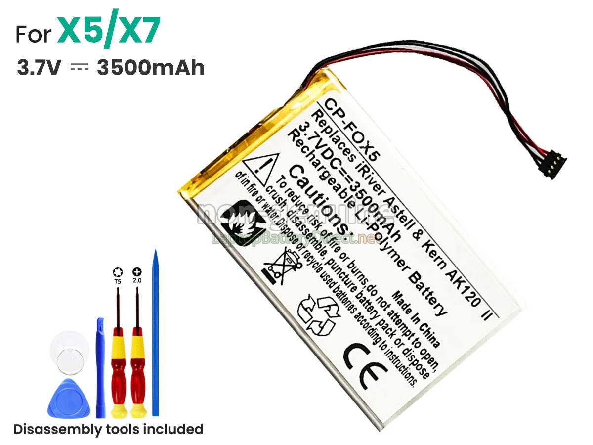 replacement Fiio X7 II battery