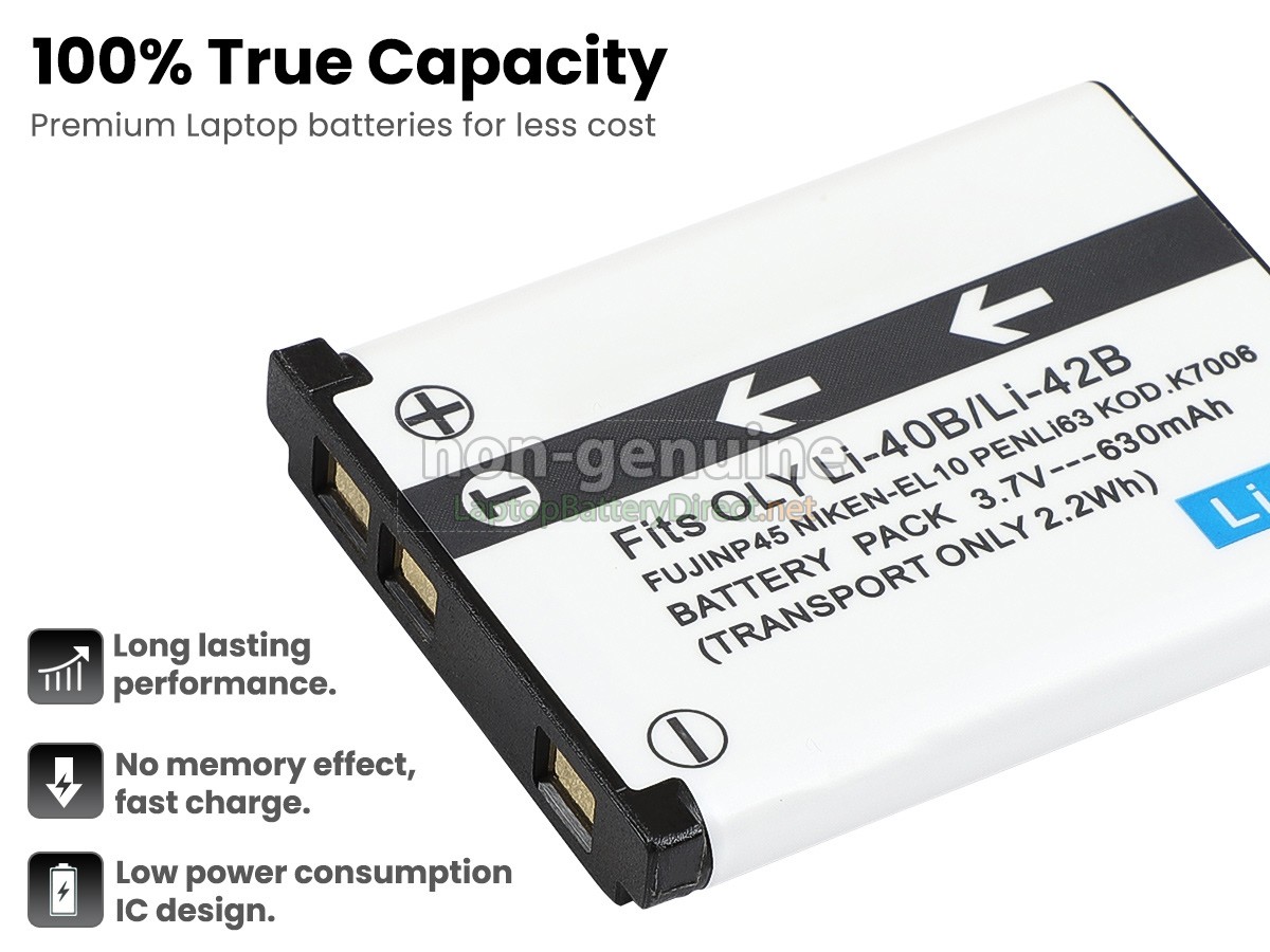 replacement Fujifilm D-LI63 battery