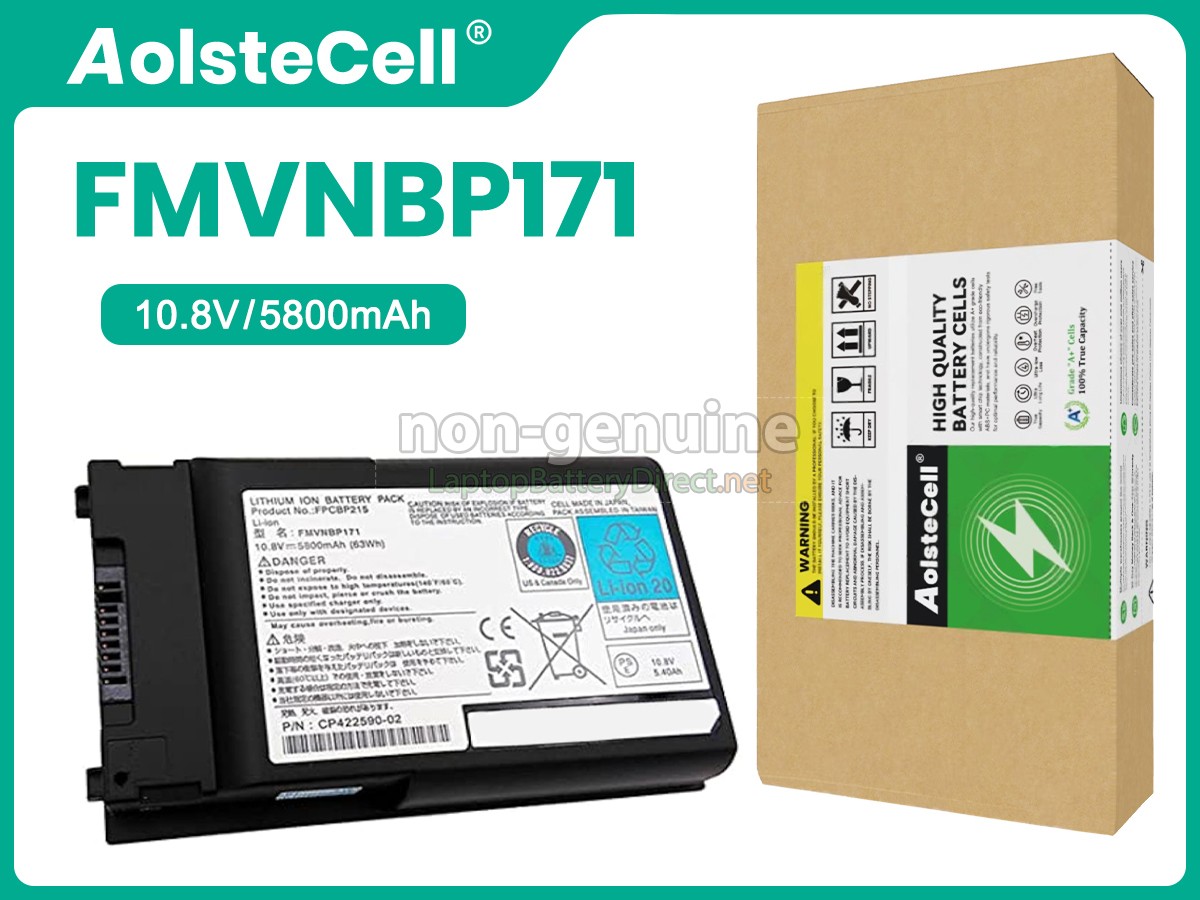 replacement Fujitsu FMVNBP171 battery