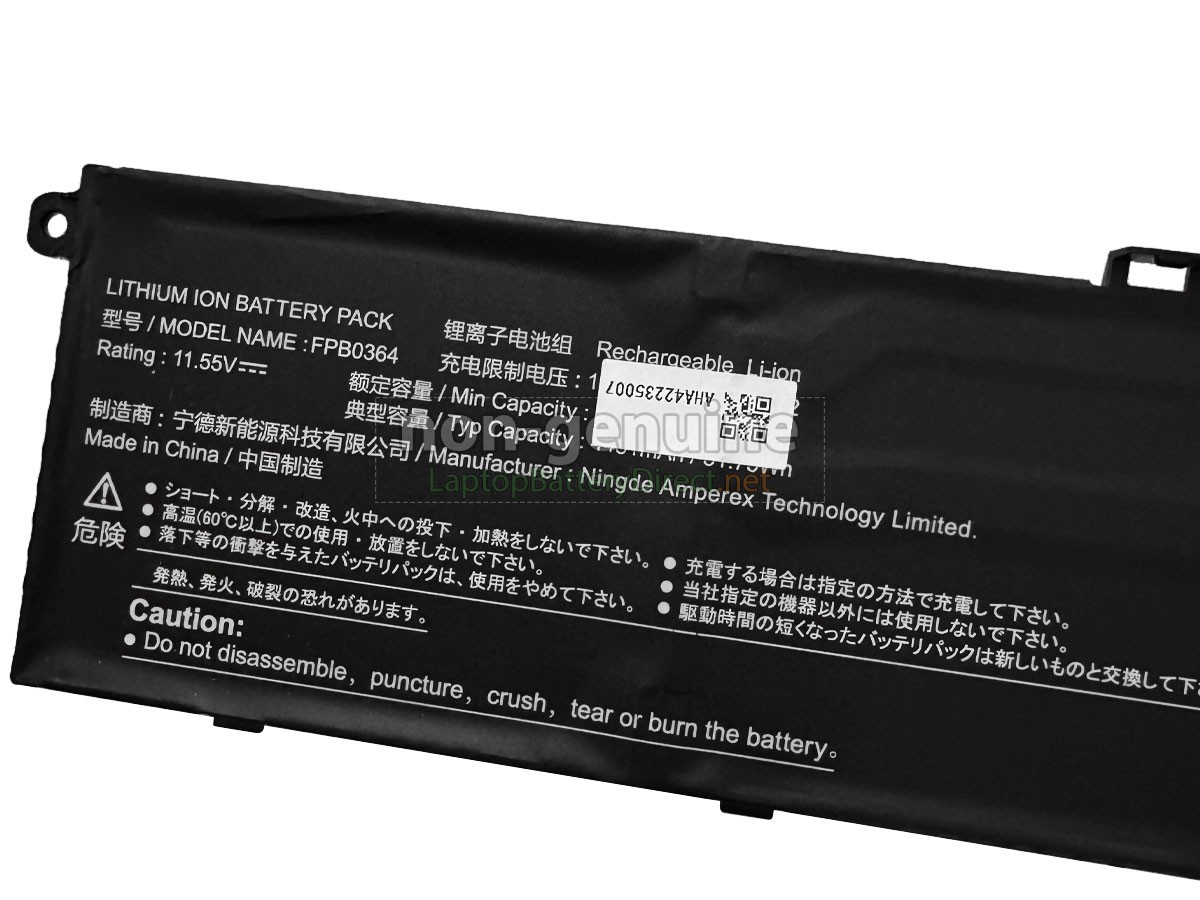 replacement Fujitsu FPB0369 battery