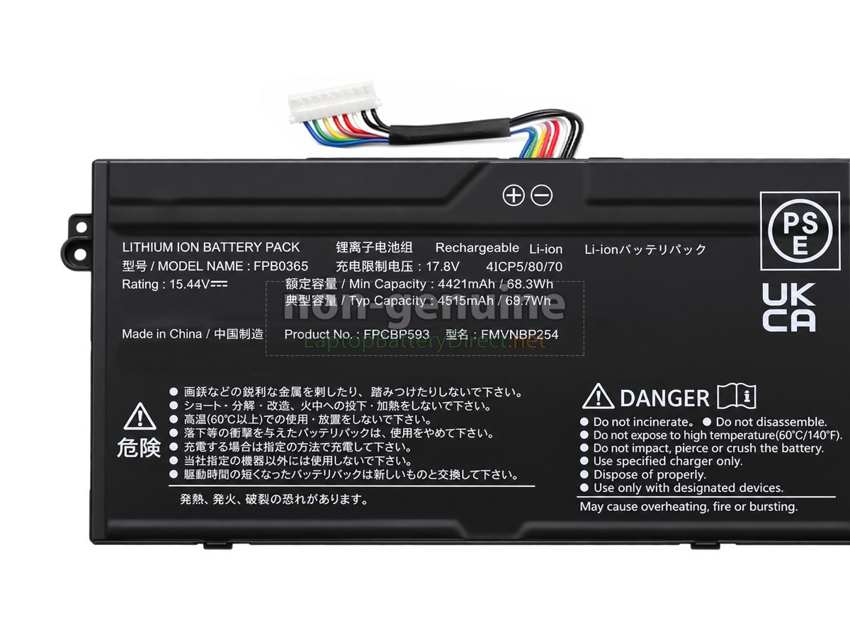 replacement Fujitsu CELSIUS H5511 battery