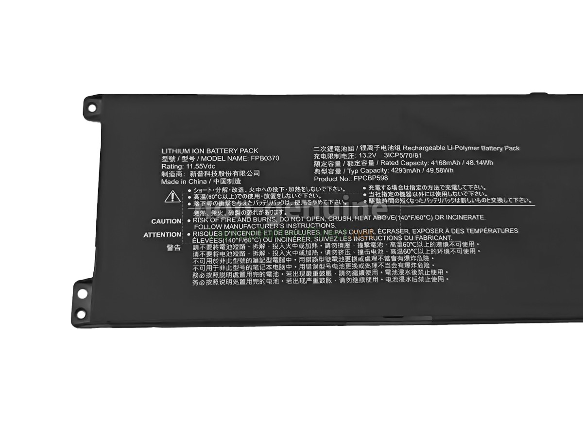 replacement Fujitsu CP829150-02 battery
