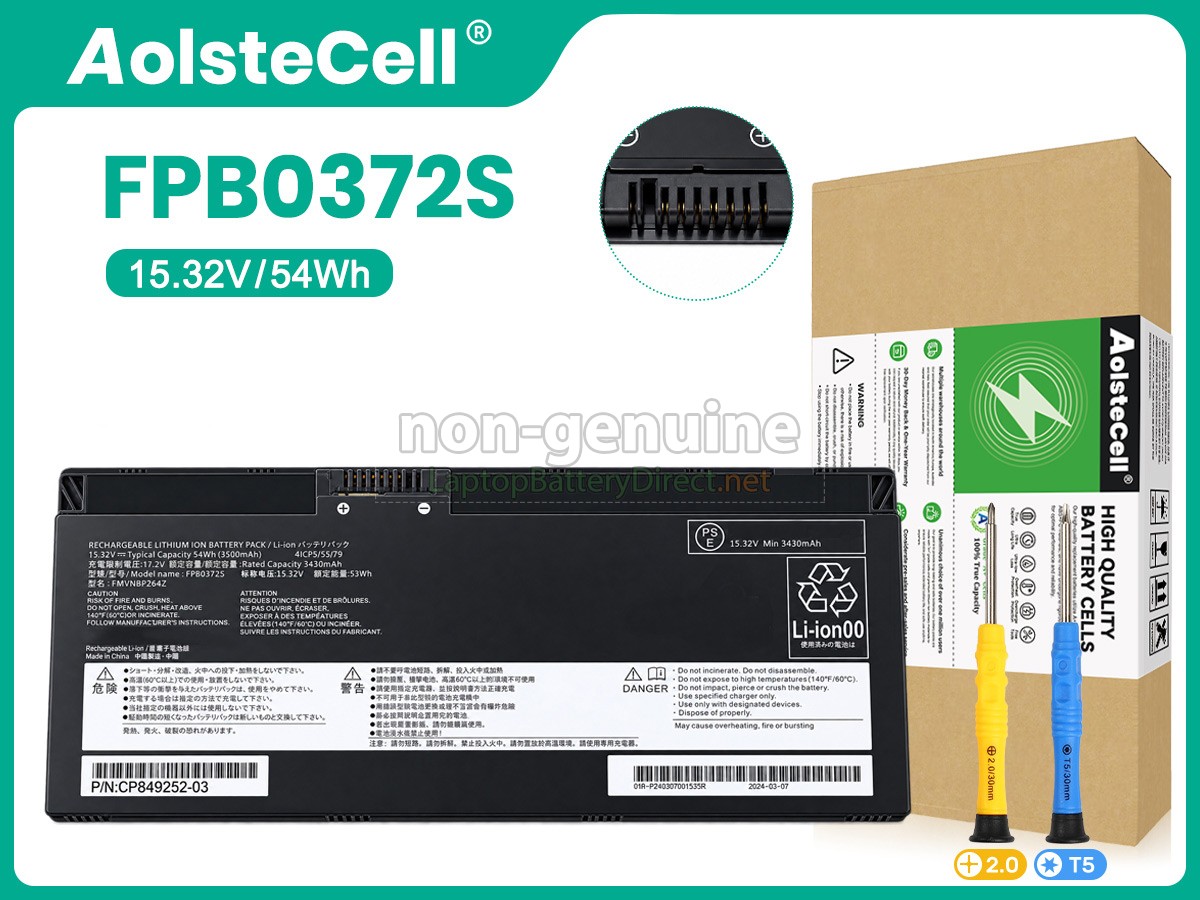replacement Fujitsu CP854407-02 battery