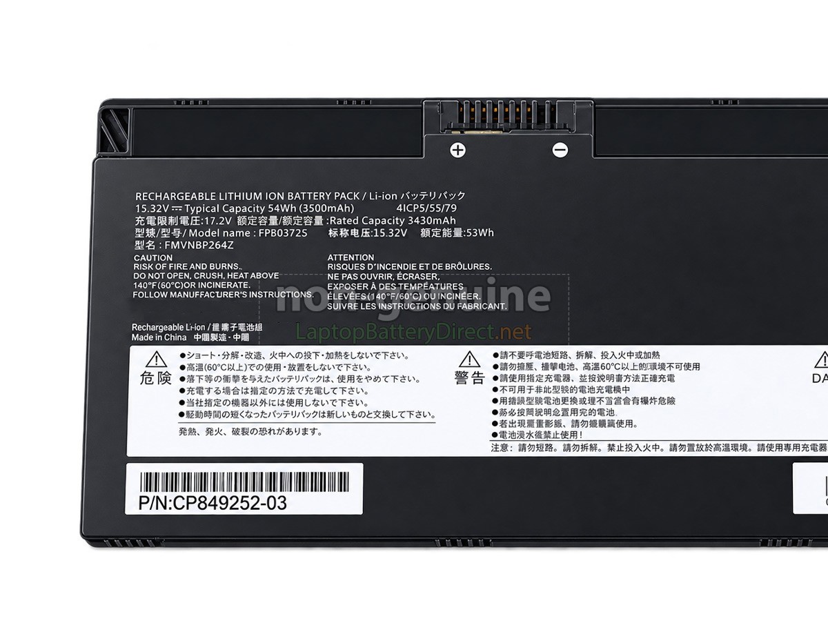 replacement Fujitsu CP854407-02 battery