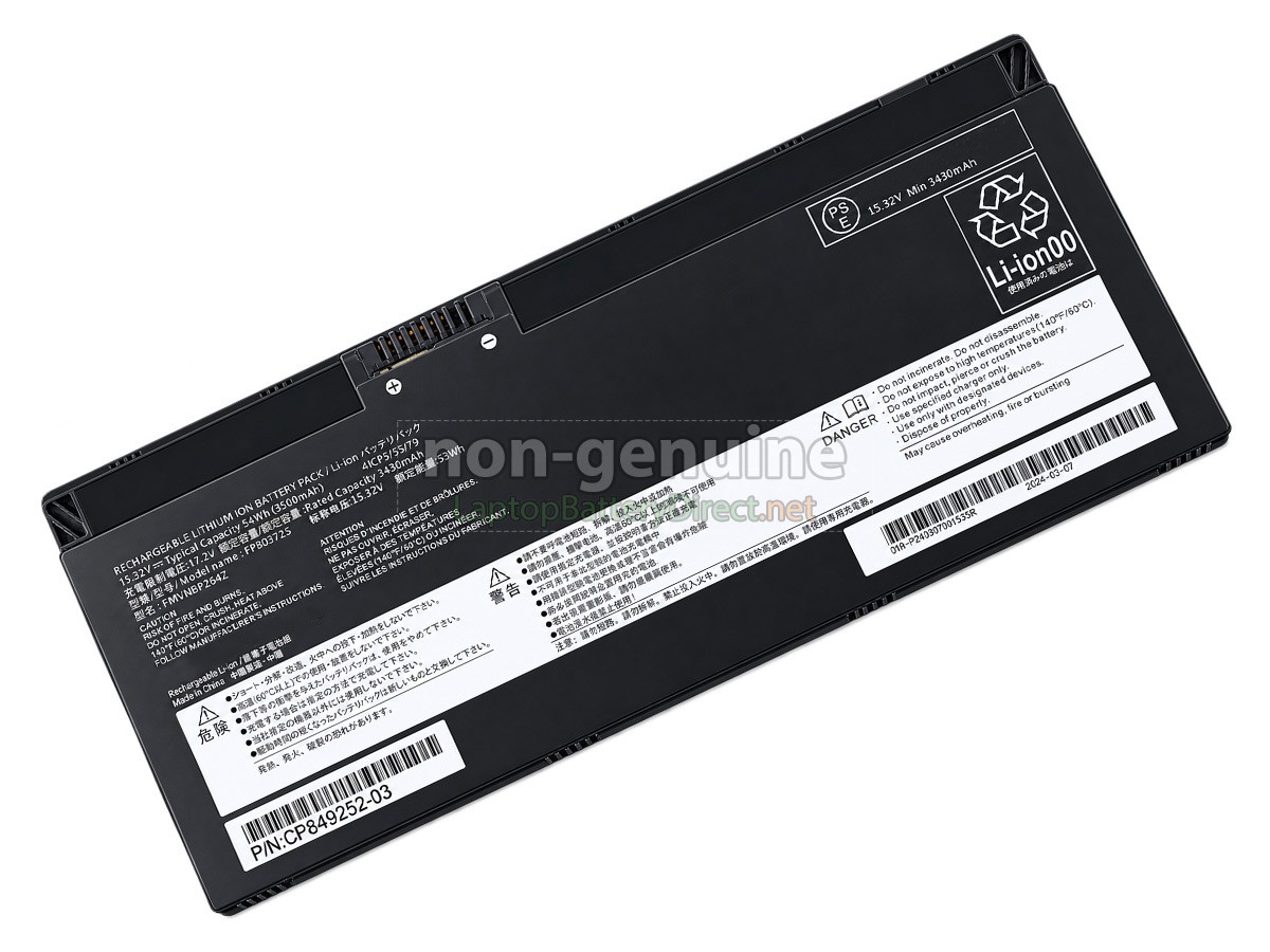 replacement Fujitsu CP854407-02 battery