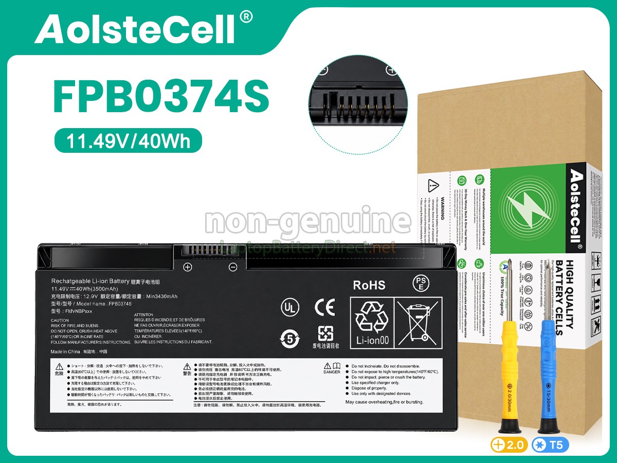 replacement Fujitsu CP854407-02 battery