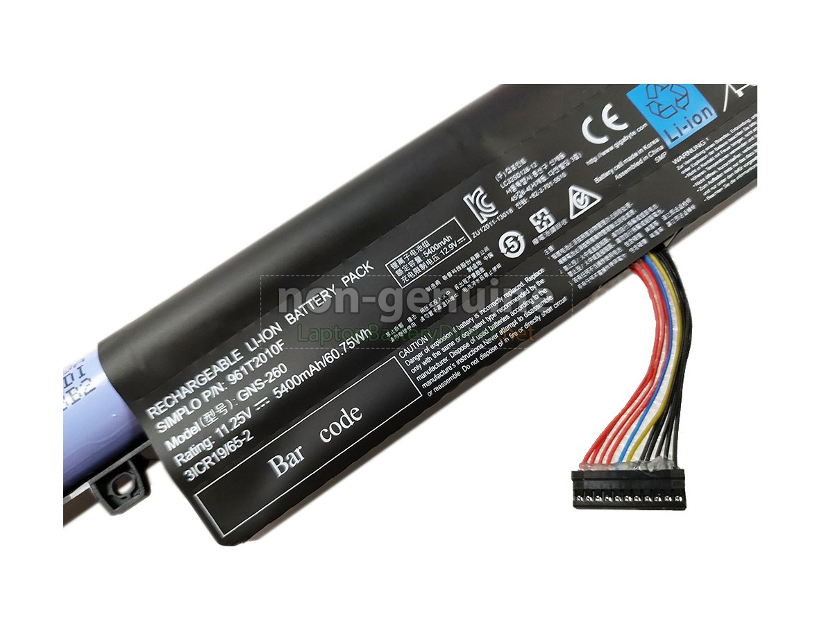 High Quality Gigabyte P55W V5 Replacement Battery Laptop Battery Direct