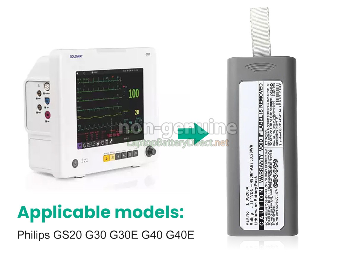 replacement Goldway GS10 battery
