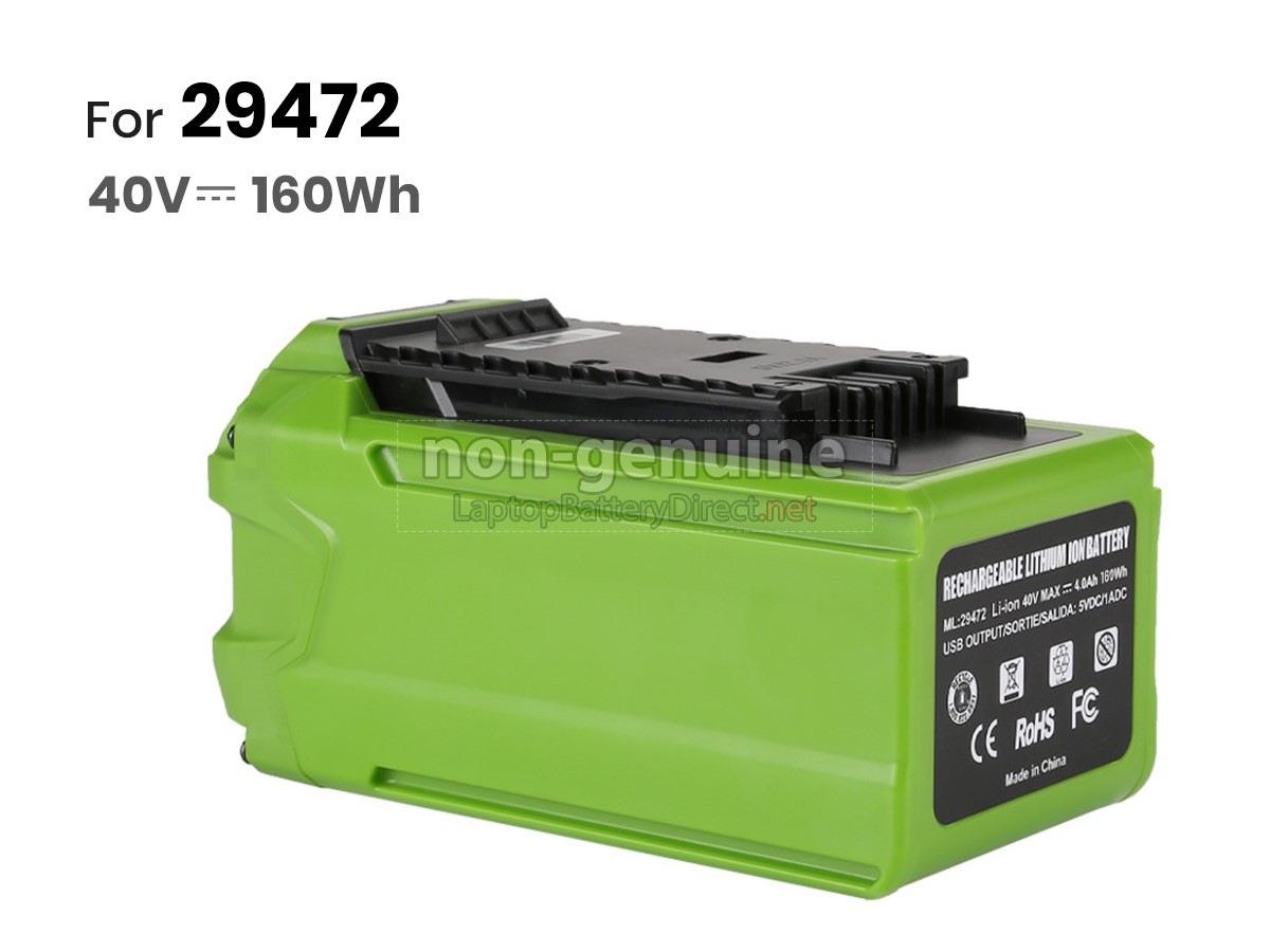 replacement Greenworks 22272 battery