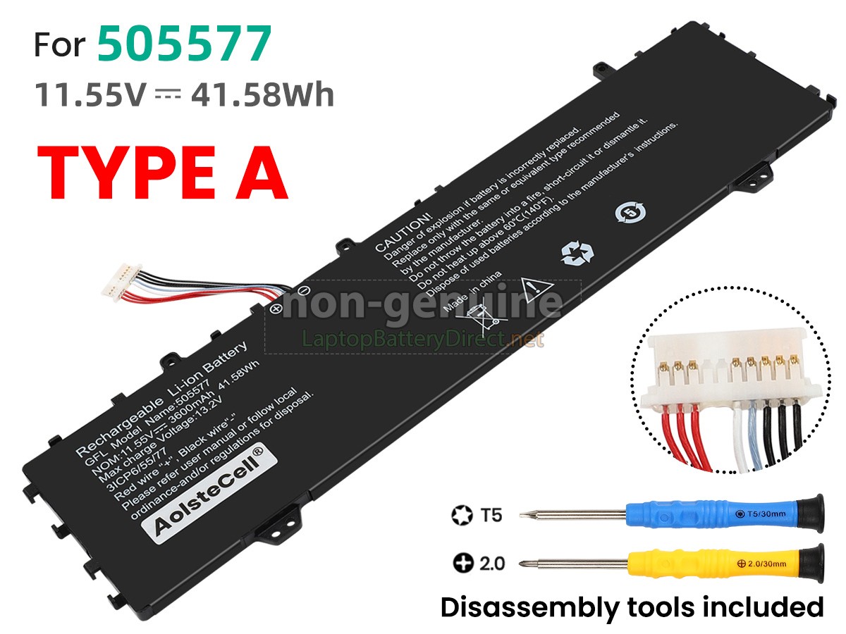 replacement Haier 505577 battery
