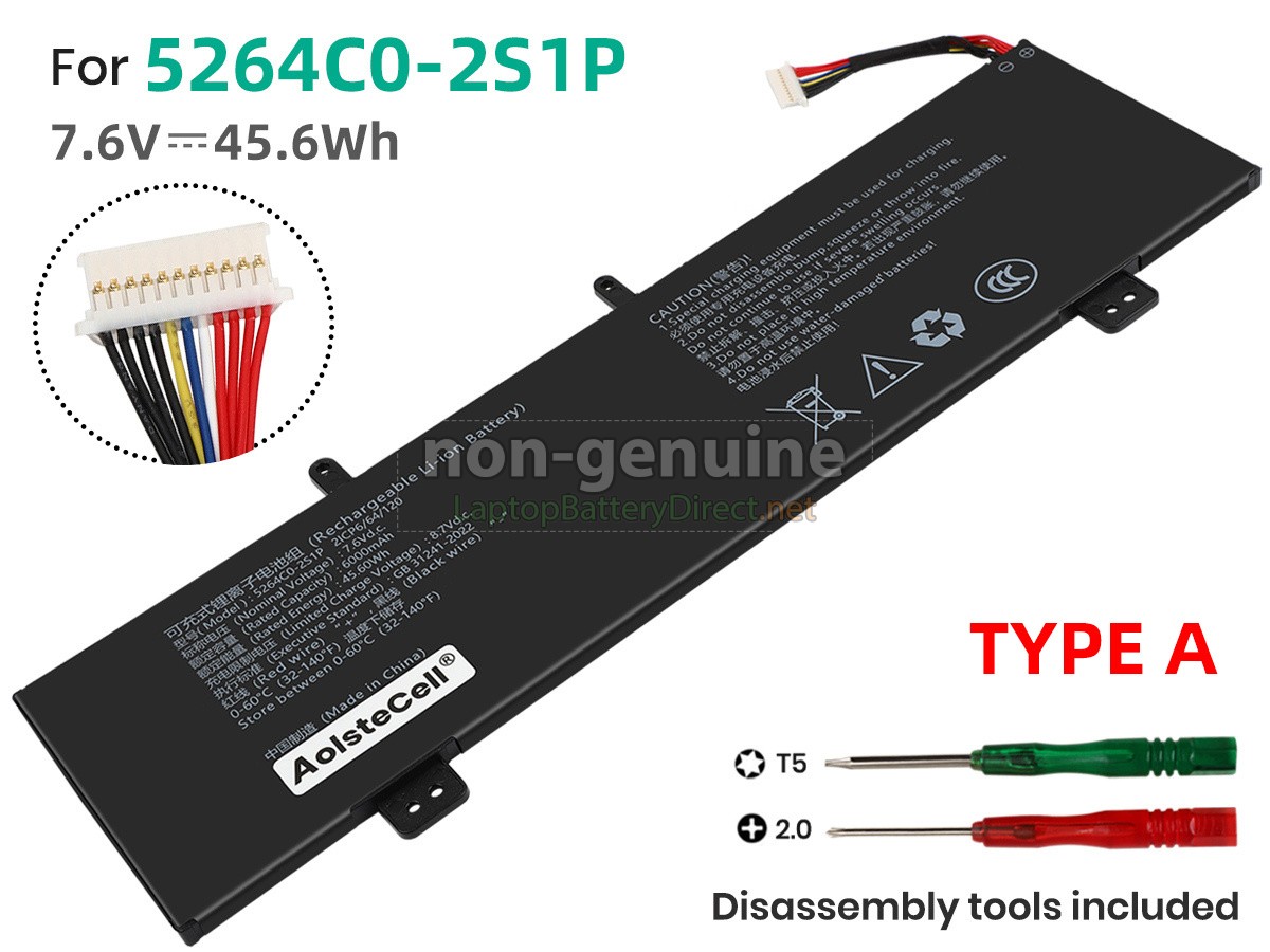 replacement Haier 5264C0-2S1P battery