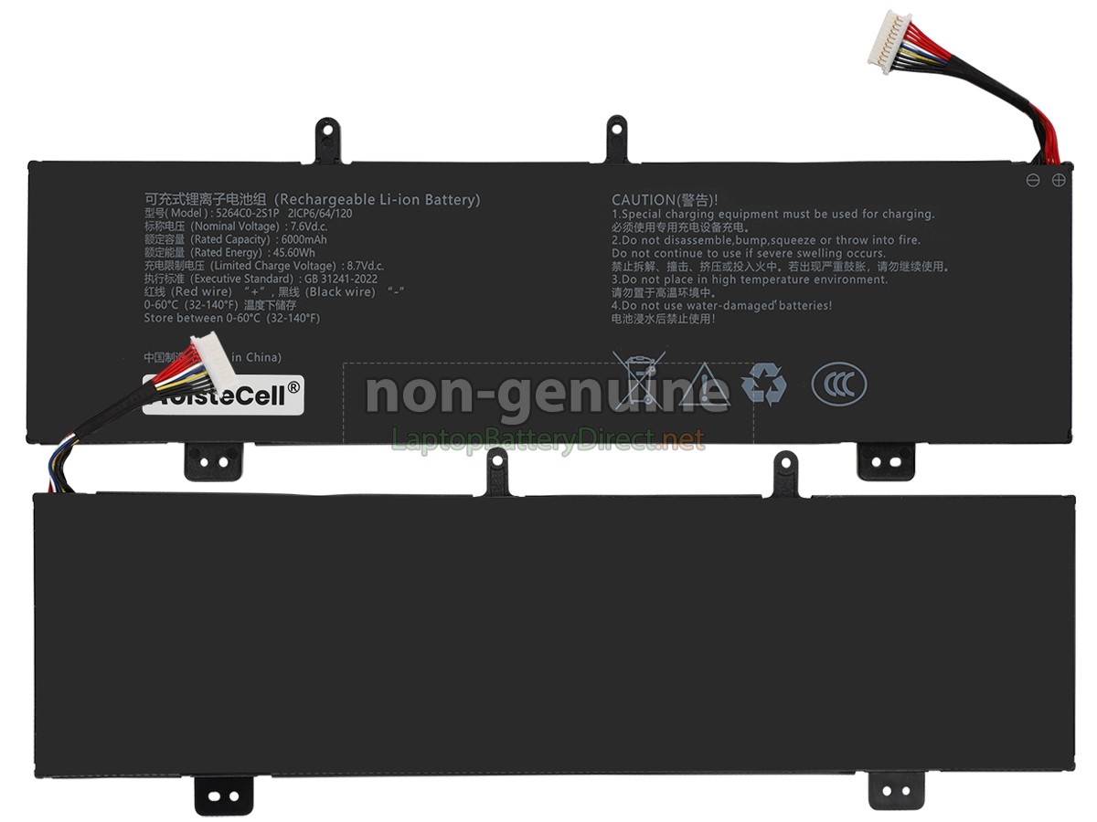 replacement Haier 5264C0-2S1P battery